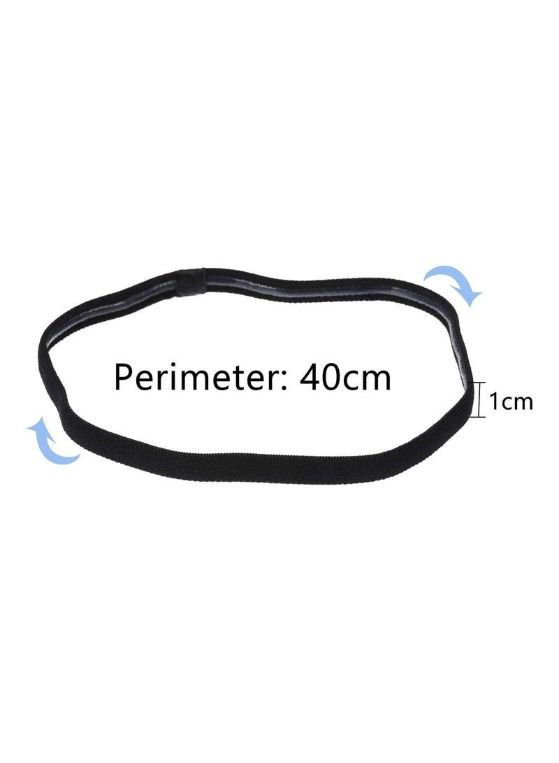 Layali Thick Non-Slip Elastic Sport Headbands, 4-Piece – For Football, Yoga & Soccer - Image 2